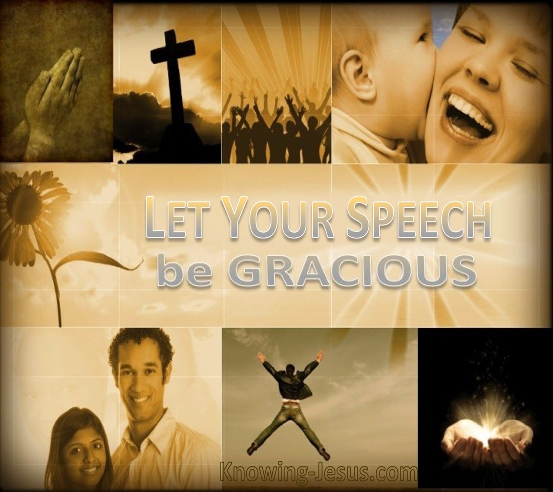 Colossians 4:6 Let Your Speech Be Gracious (brown)